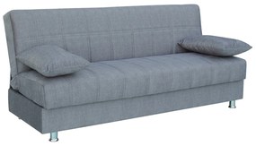 Καναπές Κρεβάτι Τριθέσιος LAURA II Γκρι 190x75x80cm - 14210139