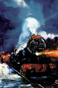 Εκτύπωση τέχνης Harry Potter - Hogwarts Express, (26.7 x 40 cm)