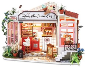 Rolife Honey Ice-cream Shop DG148 DIY Wooden Dollhouse