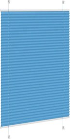 vidaXL Πλισέ περσίδα Μπλε 95x150 cm Πλάτος υφάσματος 94,4 cm
