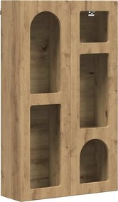 vidaXL Κρεμαστό ντουλάπι με ράφι Artisan Oak 59 x 20 x 100 εκ