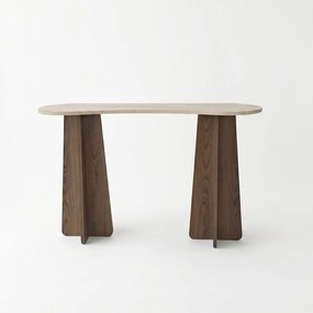 Συρταριέρα Τραβερτίνη / Καρυδί SIAR 120x35x75