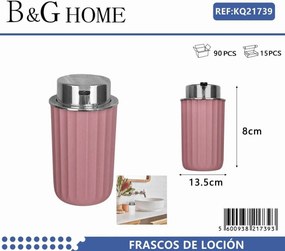 Θήκες κρεμοσάπουνου Dispenser πλαστικές - Σετ 5pcs - Pink - 21739