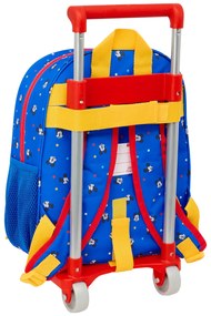 Σχολική Τσάντα με Ρόδες Mickey Mouse Clubhouse Good day Μπλε 28 x 34 x 10 cm