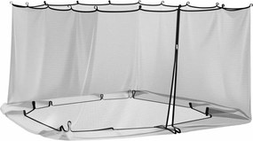 vidaXL Κουνούπι για Περίπτερο 220 mesh Μαύρο 3,6 x 3 x 2 μ Πολυεστέρας