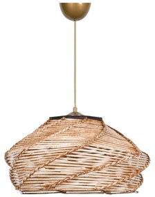 ΦΩΤΙΣΤΙΚΟ ΟΡΟΦΗΣ ΕΣΩΤΕΡΙΚΟΥ ΧΩΡΟΥ ΚΡΕΜΑΣΤΟ HM7365.01 ΑΠΟ ΞΥΛΟ ΚΑΙ BAMBOO ΦΥΣΙΚΟ 36x36x65Υ εκ.