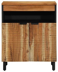 vidaXL Πλαϊνό γραφείο με ράφι Καφέ 60 x 33 x 75 cm Μασίφ ξύλο ακακίας