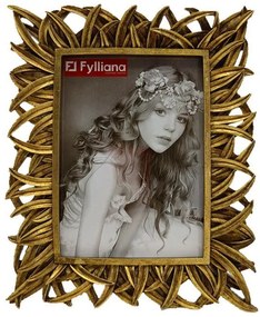 Κορνίζα FL21695 Fylliana Χρυσό χρώμα 10x15εκ.