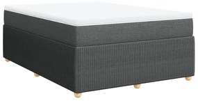 ΚΡΕΒΑΤΙ BOXSPRING ΜΕ ΣΤΡΩΜΑ ΣΚΟΥΡΟ ΓΚΡΙ 140X200 ΕΚ ΥΦΑΣΜΑΤΙΝΟ 3285575