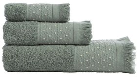 Πετσέτες Zasmen (Σετ 3τμχ) Green Nef-Nef Homeware Σετ Πετσέτες 70x140cm 100% Βαμβάκι