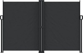 vidaXL Σκίαστρο Πλαϊνό Συρόμενο Μαύρο 160 x 600 εκ.