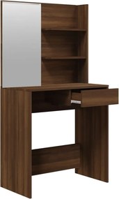 vidaXL Μπουντουάρ Σετ Καφέ Δρυς 74,5 x 40 x 141 εκ.