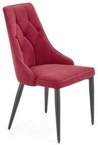 Καρέκλα Houston 873, Μπορντώ, 90x52x57cm, Ταπισερί, Μεταλλικά