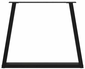 vidaXL Πόδια Τραπεζαρίας Σχήματος V 3 τεμ. Μαύρο 70x(72-73,3) εκ. Ατσάλι