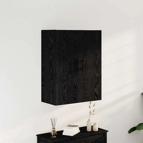 vidaXL Ντουλάπα τοίχου Επιτοίχιο Μαύρη δρυς 69.5 x 34 x 90 εκ.