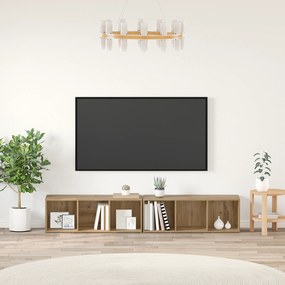 vidaXL Σετ επίπλου τηλεόρασης 2 pcs Artisan Oak 37 x 35 x 107 εκ