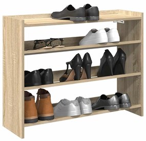 Ράφι παπουτσιών vidaXL Sonoma Oak 80x25x62 cm Κατασκευασμένο ξύλο