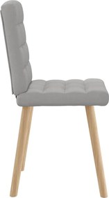 vidaXL Καρέκλες τραπεζαρίας 4 τεμ Cloud Grey Fabric