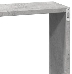Ντουλάπι Τοίχου Γκρι Σκυρ. 100x16x30 εκ. από Επεξεργασμένο Ξύλο - Γκρι