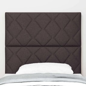 vidaXL Κεφαλάρι Σκούρο Καφέ 90 cm ύφασμα