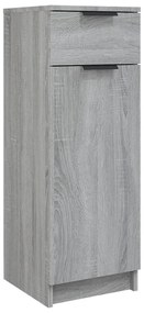 vidaXL Ντουλάπι Μπάνιου Γκρι Sonoma 32x34x90 εκ. Επεξεργασμένο Ξύλο