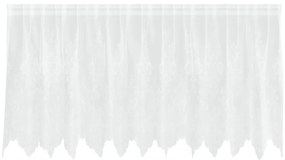vidaXL Κουρτίνες με κουρτίνες Λευκό 300 x 120 cm Πολυεστέρας