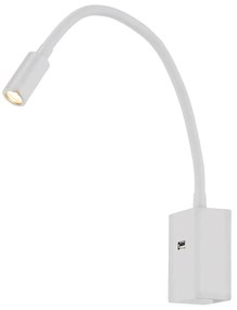 Φωτιστικό Τοίχου-Απλίκα Led White VK/04232/W/W VKLed Metal