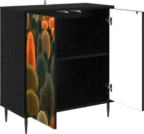 vidaXL Πλαϊνό γραφείο ZAANDAM Μαύρη Δρυς 69 x 33 x 76 εκ.