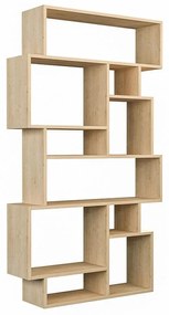 Karmato Bookcase in natural color 96x25,5x168,5cm 96x25.5x168.5 εκ.