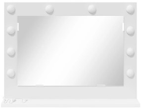 vidaXL Καθρέφτης Vanity  με LED φώτα Λευκό 60x45x18 εκ.