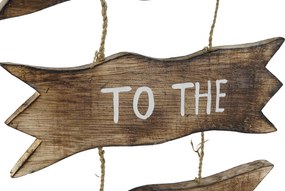 Κρεμαστή διακόσμηση Home ESPRIT Μπλε Φυσικό 25 x 2 x 74 cm