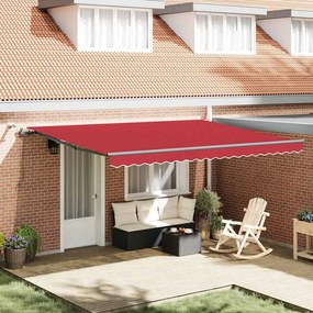vidaXL Σκηνίτσα Αναδιπλούμενη with Κόκκινο 450 x 300 εκ ύφασμα