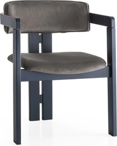 Καρέκλα Μαύρο / Ανθρακί CO 58x49x76