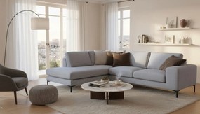 Γωνιακός καναπές Senso-Δεξιά-250φ 180β εκ.-Γκρι Anoixto