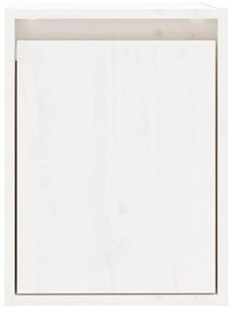 Ντουλάπια Τοίχου 2 τεμ. Λευκά 30x30x40 εκ. Μασίφ Ξύλο Πεύκου - Λευκό