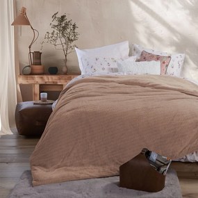Κουβερτοπάπλωμα Ezra 24 Mocca Nef-Nef Homeware Υπέρδιπλo 220x240cm Πολυέστερ