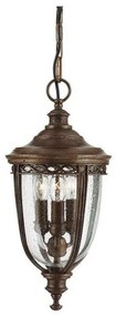Κρεμαστό Φωτιστικό Οροφής 3xE14 Φανάρι 47cm IP44 English Bridle Elstead Lighting-FE-EB8-M-BRB-Μπρονζέ FE-EB8-M-BRB