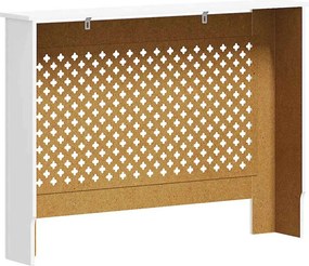 vidaXL Κάλυμμα Καλοριφέρ Λευκό 112 x 19 x 81,5 εκ. από MDF