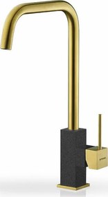 Pyramis Adelita PVD Gold & Pearl Black Μπαταρία Κουζίνας Ανοξείδωτο Ατσάλι (090928101)