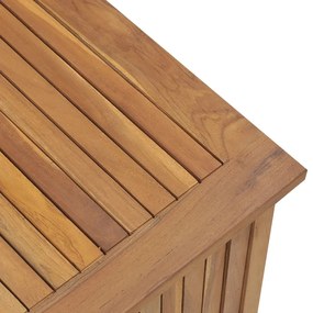 vidaXL Μπαούλο Κήπου 114 x 50 x 58 εκ. από Μασίφ Ξύλο Teak