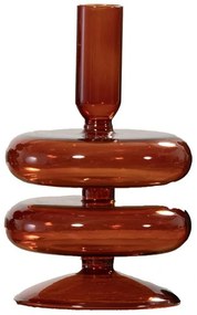 Κηροπήγιο Benja 9x11 Brown Nef-Nef Homeware Γυαλί