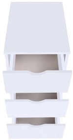 vidaXL Συρταριέρα Λευκή 33 x 45 x 60 εκ.
