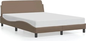 vidaXL Πλαίσιο Κρεβατιού Dover Καπουτσίνο 140x200εκ. Συνθ. Δέρμα