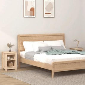vidaXL Κομοδίνα 2 τεμ. 40 x 35 x 55 εκ. από Μασίφ Ξύλο Πεύκου