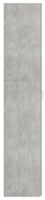 Παπουτσοθήκη Γκρι Σκυροδέματος 80x35,5x180 εκ. από Μοριοσανίδα - Γκρι