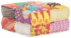 vidaXL Πουφ Patchwork 60 x 70 x 36 εκ. Υφασμάτινο