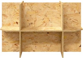 vidaXL Βάση Terrarium με ράφι Καφέ 80 x 40 x 50 cm OSB