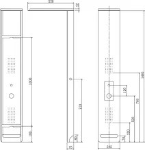 Karag Bianco Nero A7117 - Στήλη υδρομασάζ