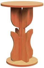 vidaXL Τραπεζάκι Πλευράς Καφέ κεριού 39.5 x 39.5 x 53.5 εκ