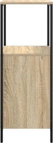 vidaXL Ντουλάπι μπάνιου με ράφια Sonoma δρυς 36x35x95 εκ.